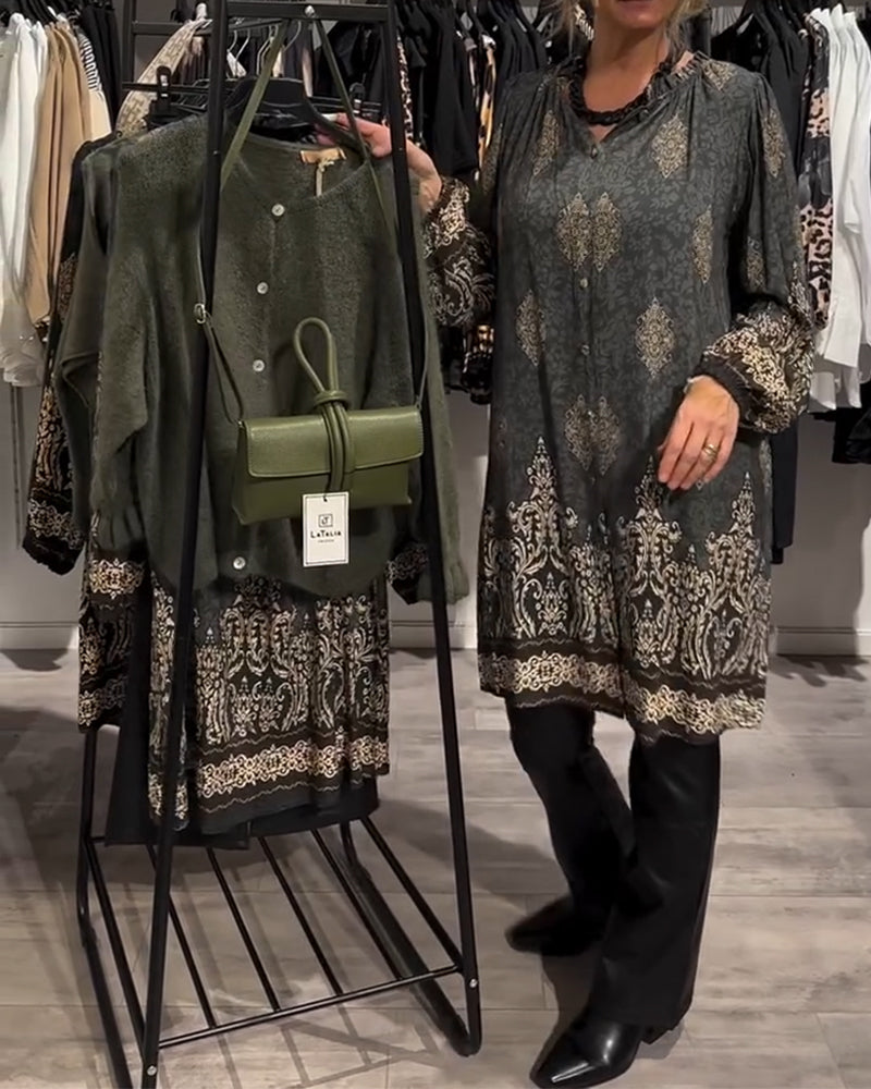 Ilse | Vintage-inspiriertes Kleid mit Knopfleiste