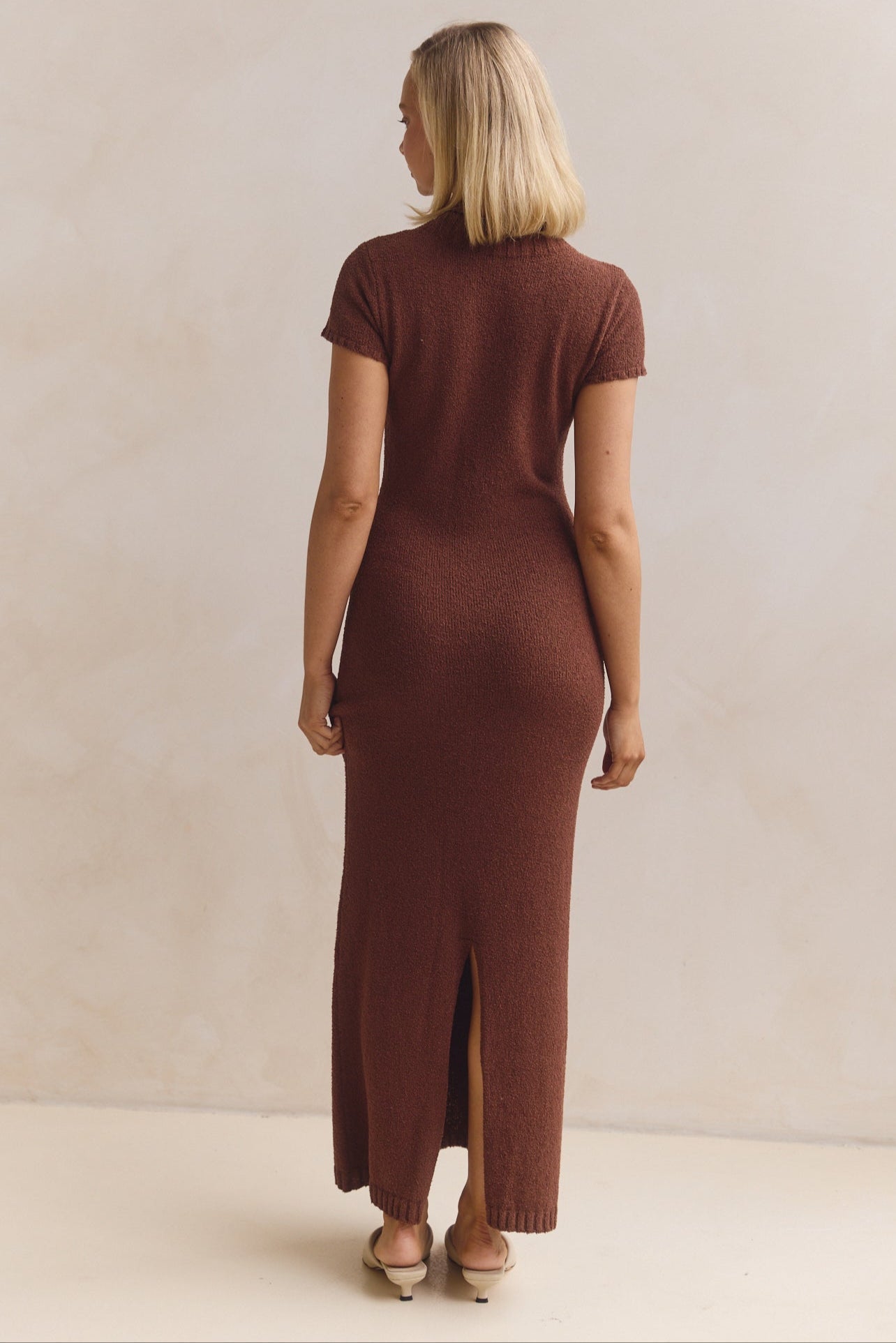 Liliana Knit Maxi Kleid (Braun)