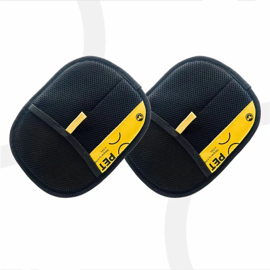 Effektive statische Haarentfernungshandschuhe für Haustiere – Doppelbürste für müheloses Entfernen von Katzenhaaren, statisch frei, ideales Reinigungswerkzeug für ein fellfreies Zuhause – Größe M