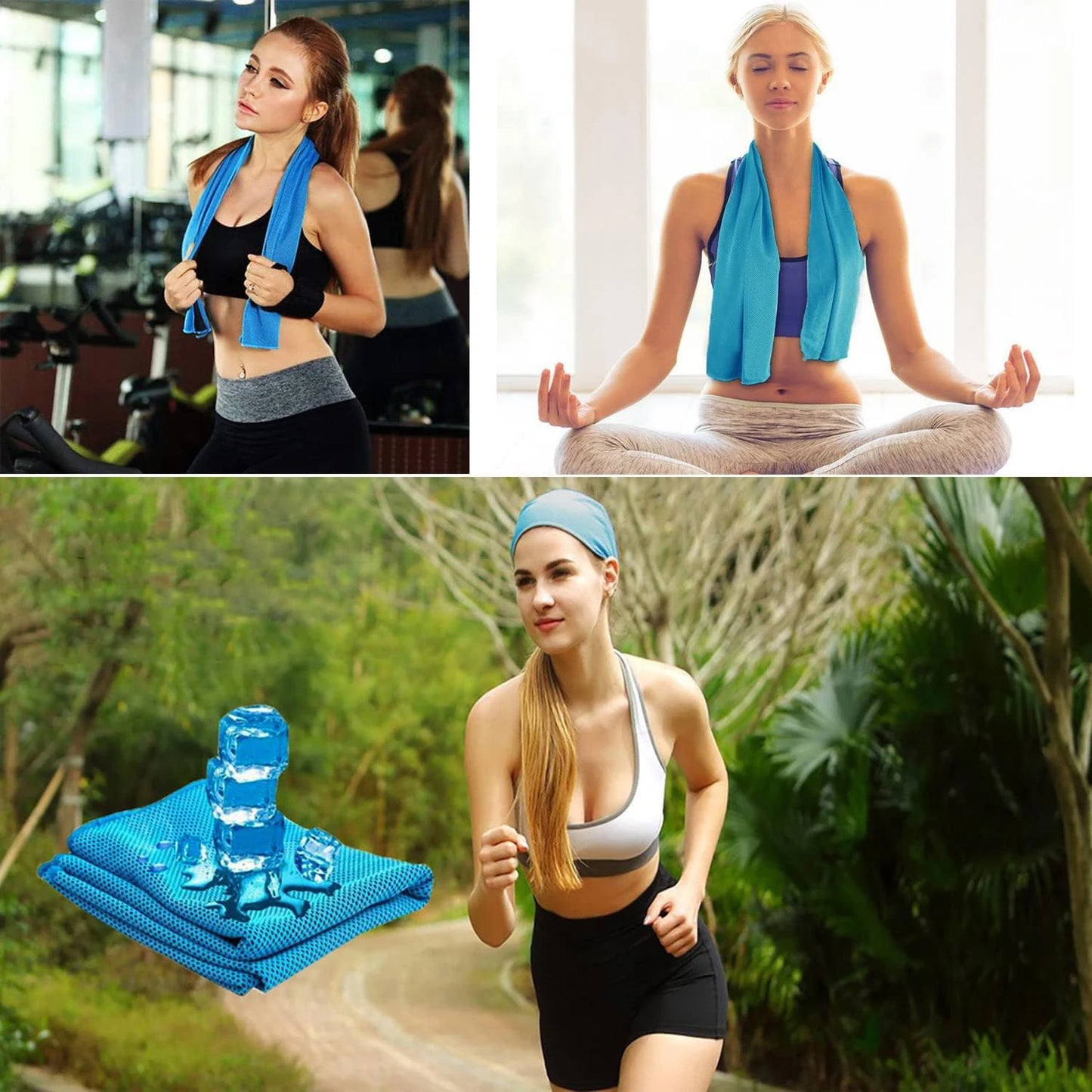 5er-Pack Kühlhandtücher – Erfrischende Schweißhandtücher für Hals und Gesicht | Ideal für Yoga, Camping, Laufen, Fitness und mehr!