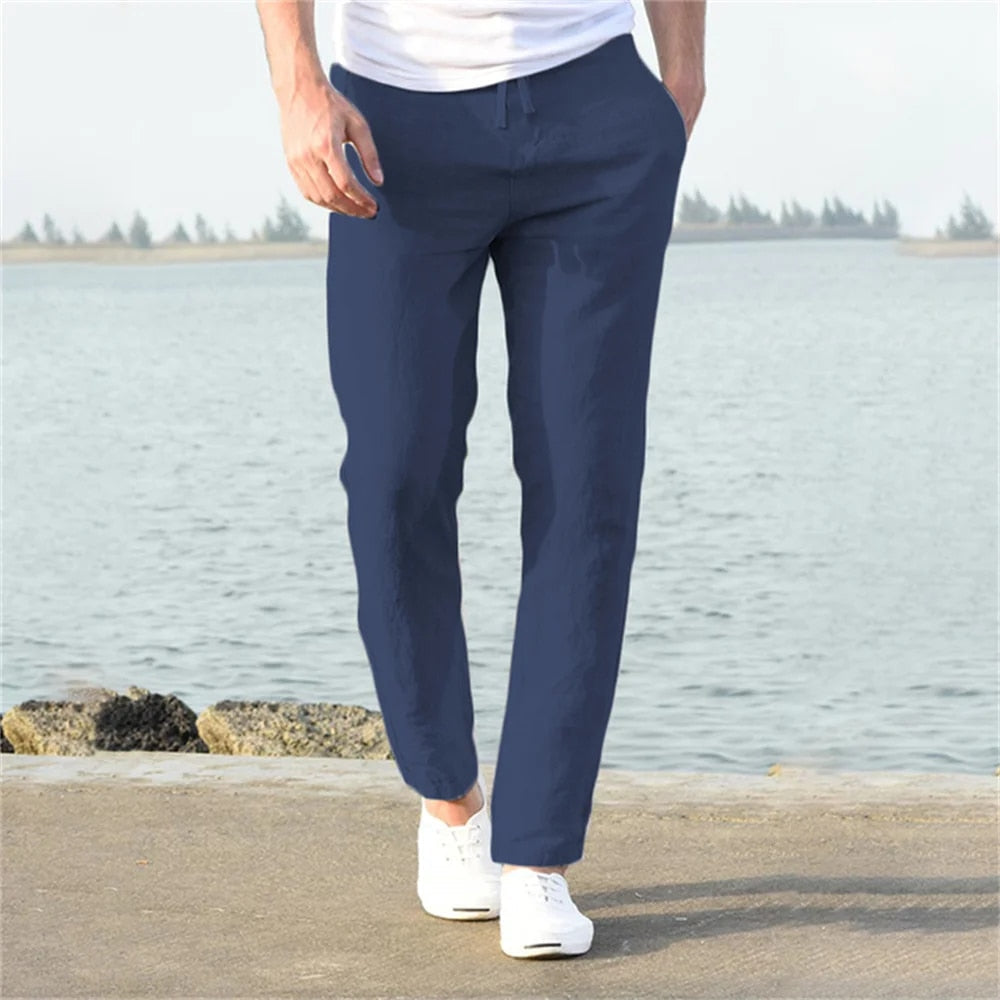 Leichte Herren Leinenhose - casual und komfortabel