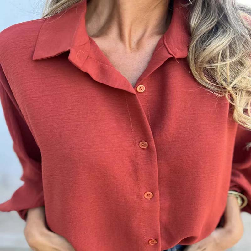 Mira | Classic Long-Sleeve Bluse