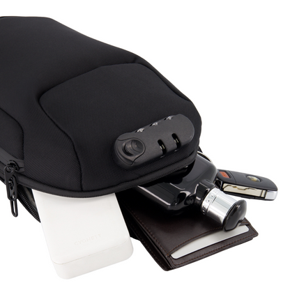 Diebstahlsichere Crossbody Tasche mit integriertem Ladeanschluss