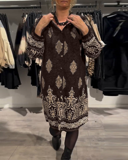 Ilse | Vintage-inspiriertes Kleid mit Knopfleiste