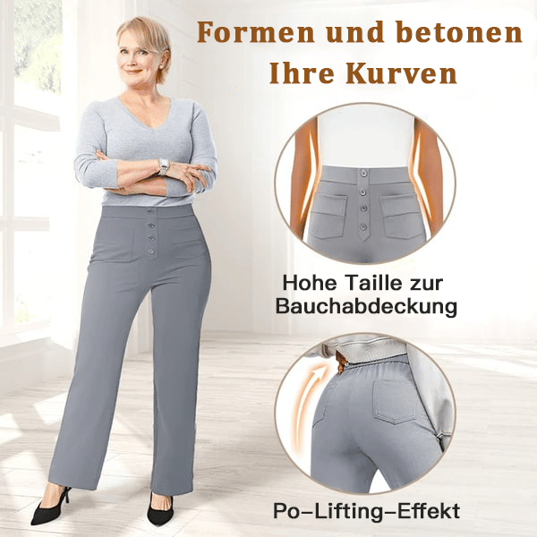 Nina - Hohe Taille Stretchhosen