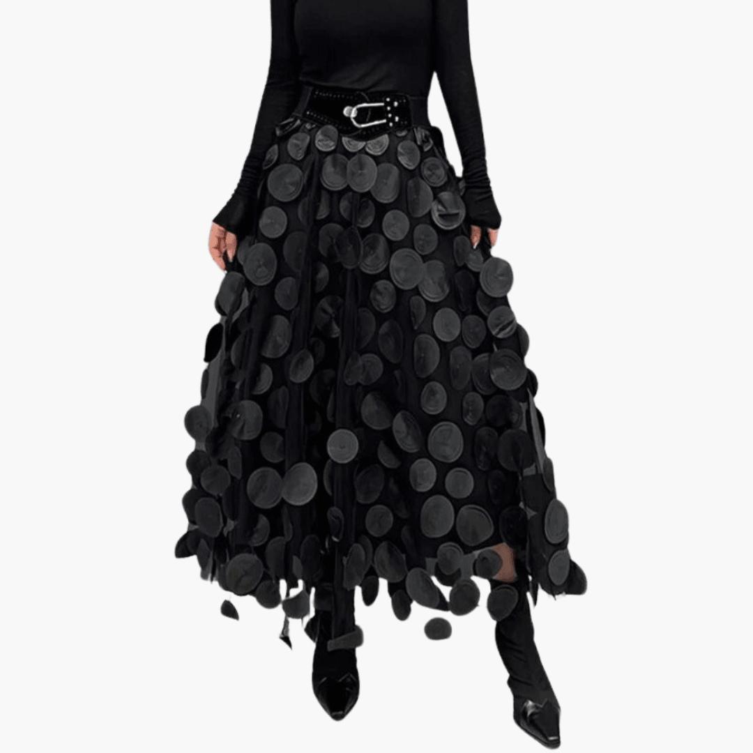 Tüll Maxirock mit Punkten für Damen – auffällig & elegant