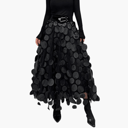 Tüll Maxirock mit Punkten für Damen – auffällig & elegant