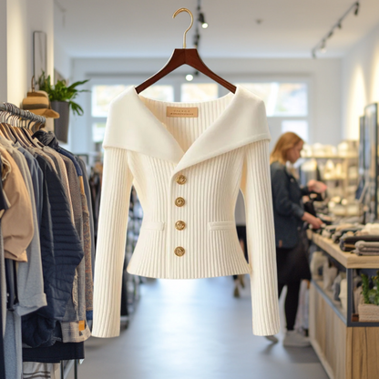 DETELIND I LUXURIÖSE STRICKJACKE