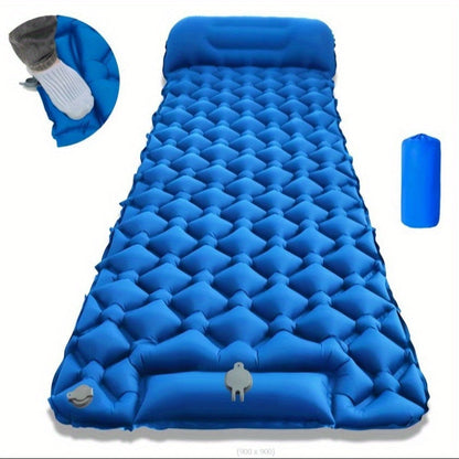 Ultra-leichte aufblasbare Campingmatte mit integrierter Pumpe & Kopfstütze
