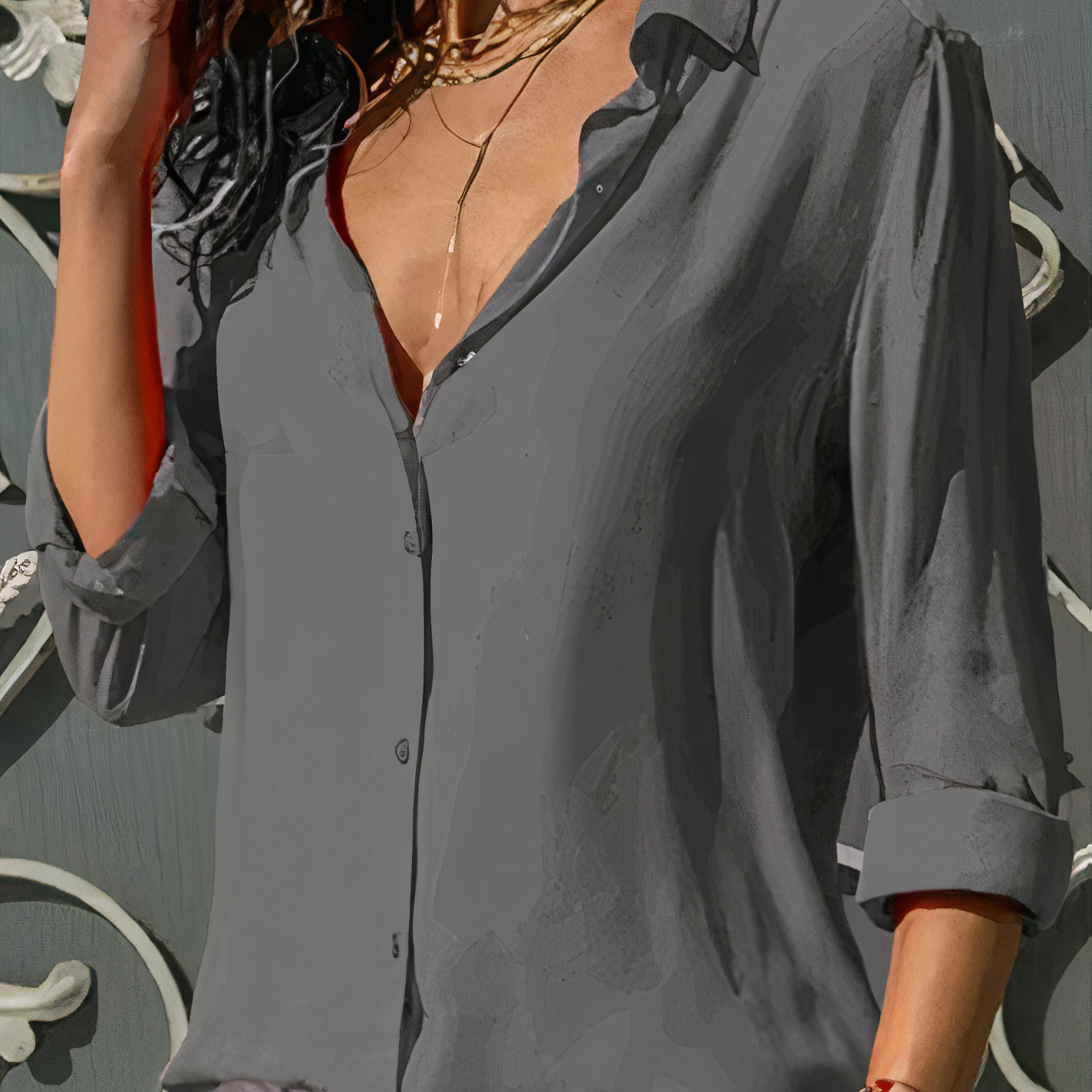 Alina | Elegante Chiffonbluse für Frauen