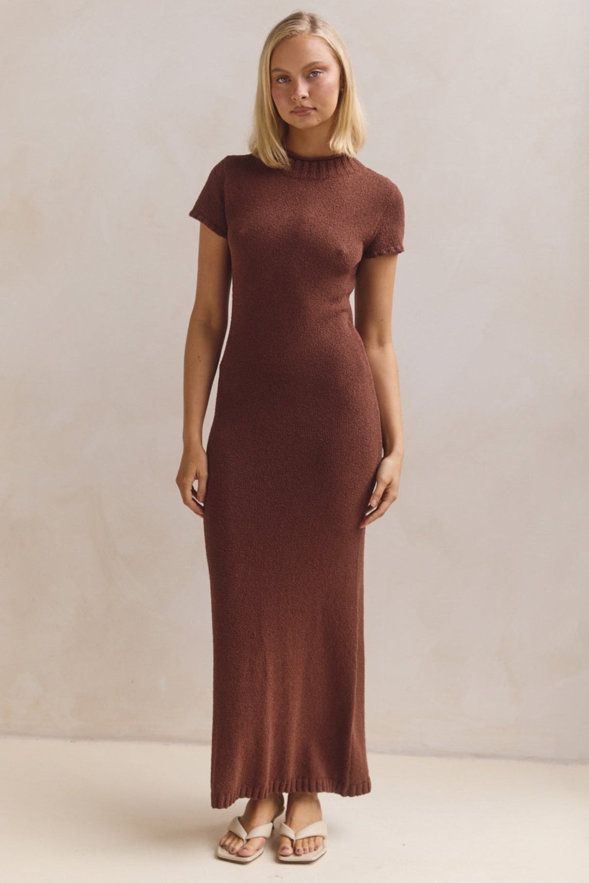 Liliana Knit Maxi Kleid (Braun)