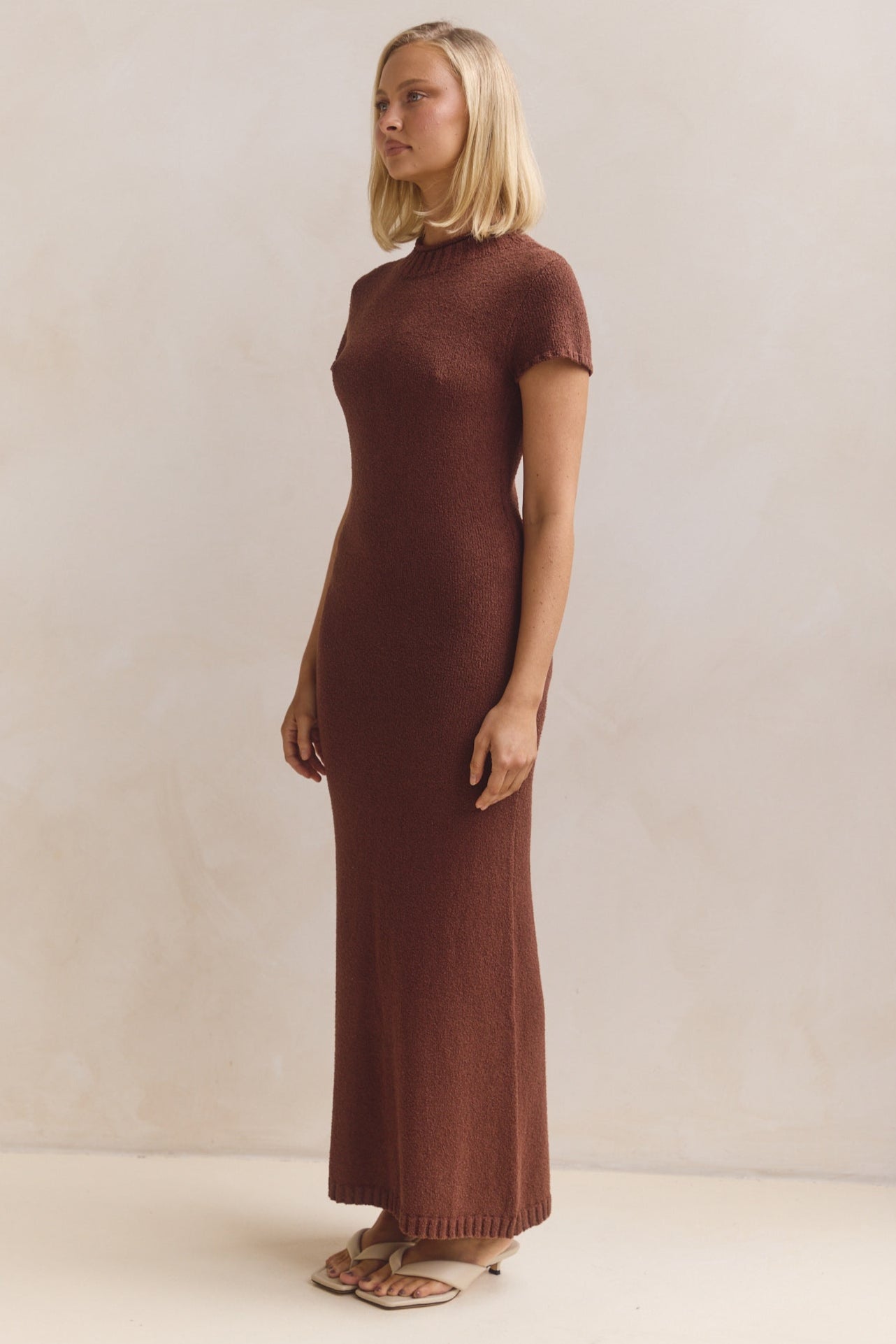 Liliana Knit Maxi Kleid (Braun)