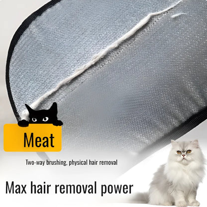 Effektive statische Haarentfernungshandschuhe für Haustiere – Doppelbürste für müheloses Entfernen von Katzenhaaren, statisch frei, ideales Reinigungswerkzeug für ein fellfreies Zuhause – Größe M