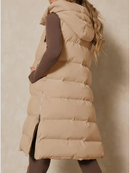 Avalon Longline-Weste mit Kapuze