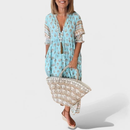 Marlena | Kleid mit V-Ausschnitt und A-Linien-Silhouette