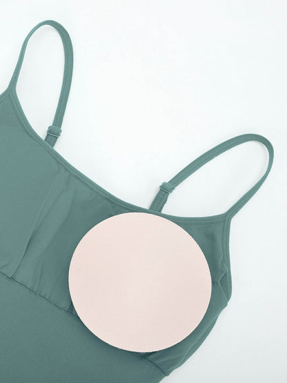 Nachhaltiger Seamless Shaping-Romper mit Rippstruktur & verstellbaren Trägern