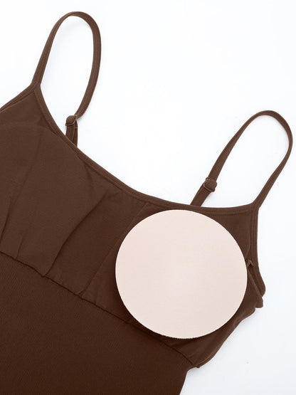 Nachhaltiger Seamless Shaping-Romper mit Rippstruktur & verstellbaren Trägern