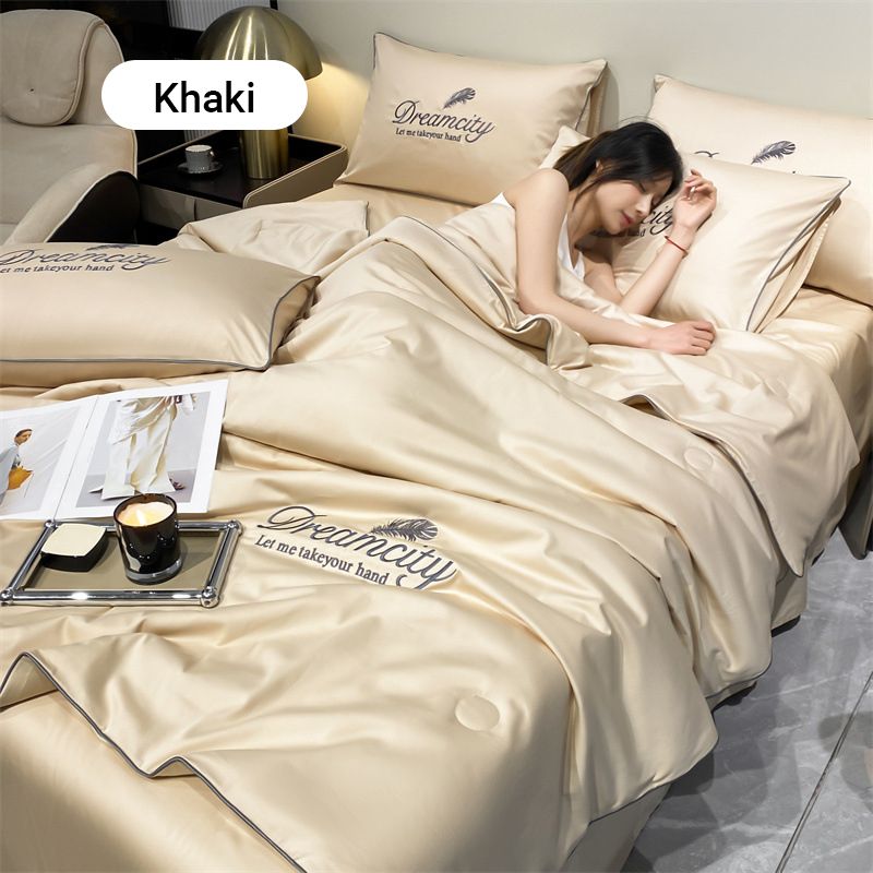 Waschbare, kühlende 4-teilige Bettwäsche🌸