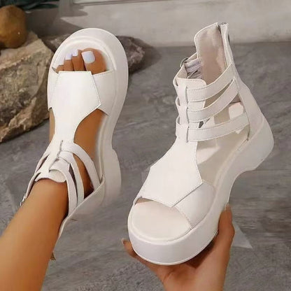 Jarnette - Zehenoffene Ledersandale